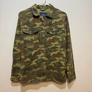 American Eagle Outfitters Green Nah Camo Jacket